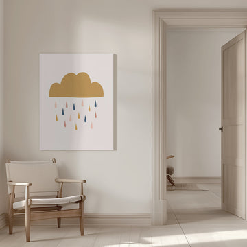 Colorful Rain Cloud | Canvas - Room Interior 1