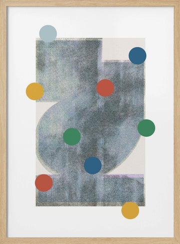 Geometric Symphony | Poster - Wood Frame Interior