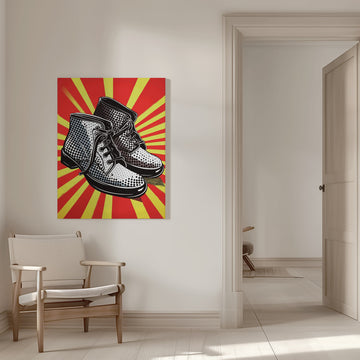 Pop Art Boots | Canvas - Room Interior 1