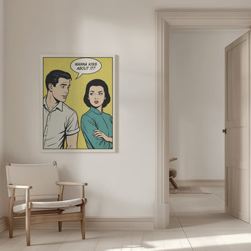 Retro Kiss Proposal | Canvas - Room Interior 1