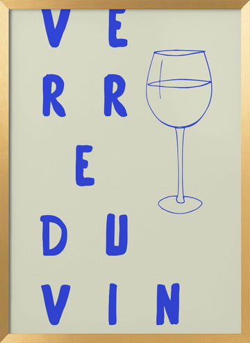 Verreduvin | Poster - Gold Frame Interior