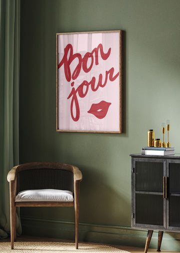 Bonjour Kiss | Poster - Room Interior 2