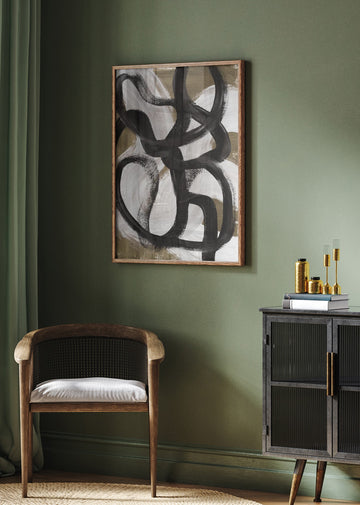 Abstract Brush Strokes 127X | Poster - Room Interior 2
