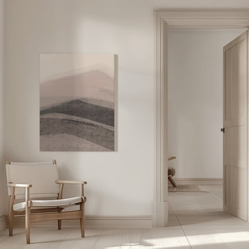 Muted Mountain Abstract | Canvas - Room Interior 1