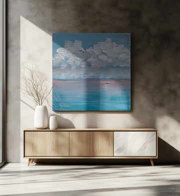 Serene Ocean Clouds | Canvas - Room Interior 2