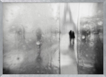 Blurred Paris Romance | Poster - Silver Frame Interior