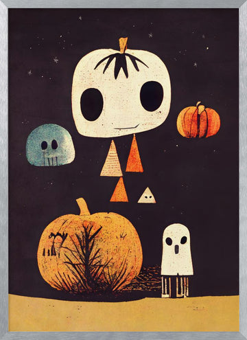 Whimsical Hauntings | Poster - Silver Frame Interior