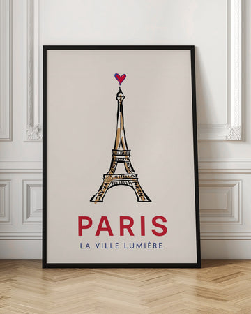 Paris Eiffel Heart | Poster - Room Interior 1