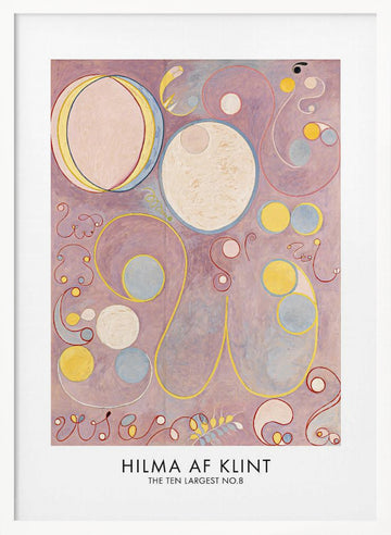 The Ten Largest No.8 Poster | Poster - White Frame Interior