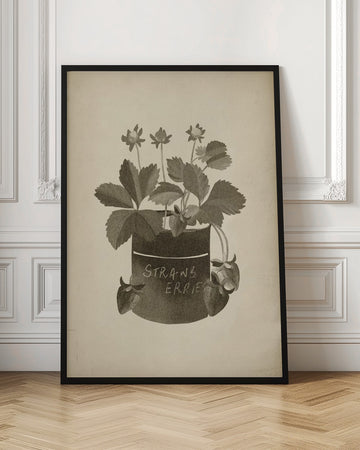 Vintage Strawberry Illustration | Poster - Room Interior 1