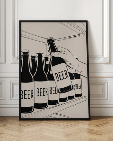 Grabbing a Cold Beer | Poster - Room Interior 1