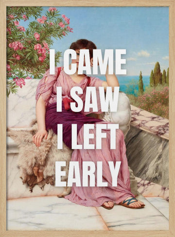 Classical Lady Funny Quote | Poster - Wood Frame Interior