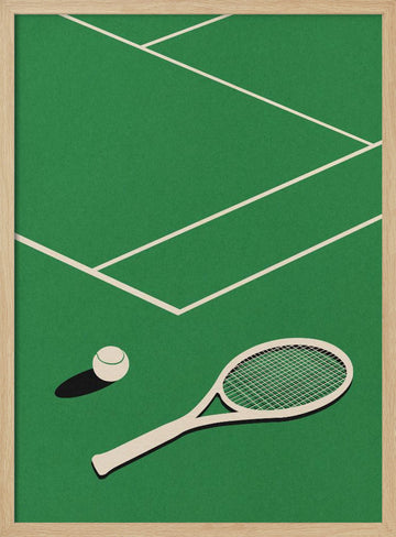 Rosi Feist Lawn Tennis Club | Poster - Wood Frame Interior