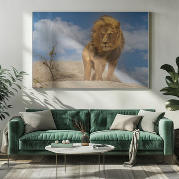 Majestic African Lion | Poster - Room Interior 1