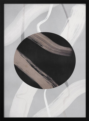 Lines and Shapes 8 | Poster - Black Metal Frame Interior