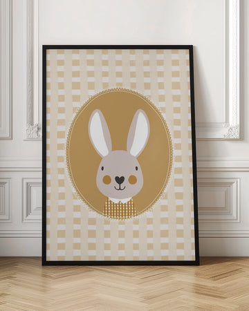 Whimsical Bunny Character | Poster - Room Interior 1
