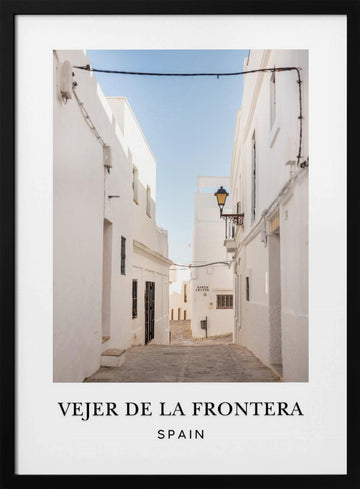 Vejer de La Frontera Spain Travel poster | Poster - Black Metal Frame Interior
