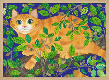 The Cheshire Cat | Poster - Wood Frame Interior