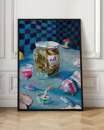 Messy Kitchen Table Still Life | Poster - Room Interior 1