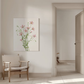 Saltmarsh Rose Gentian From North American Wildflowers (1925) By Mary Vaux Walcott. | Canvas - Room Interior 1