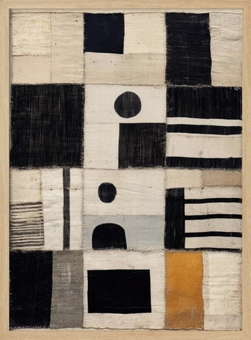 Patchwork Symphony | Poster - Wood Frame Interior