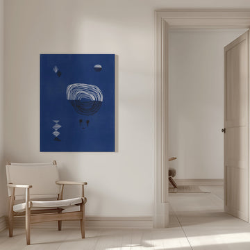 Indigo Night Gaze | Canvas - Room Interior 1