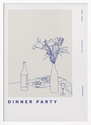 Elegant Gathering | Poster - White Frame Interior