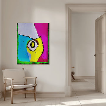 Vibrant Abstract Eye | Canvas - Room Interior 1