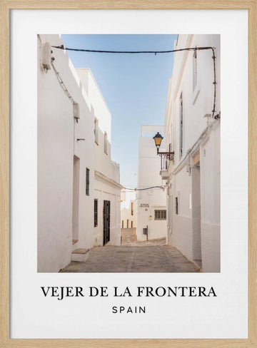 Vejer de La Frontera Spain Travel poster | Poster - Wood Frame Interior