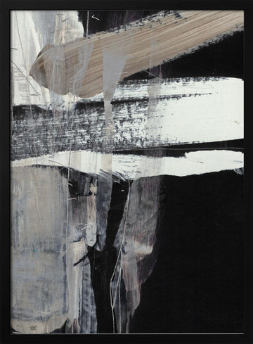 Falling | Poster - Black Metal Frame Interior