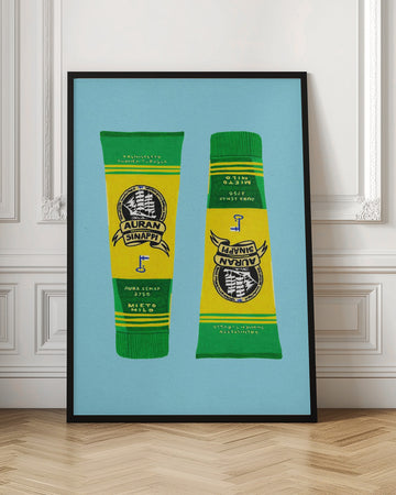 Classic Finnish Mustard Tubes | Poster - Room Interior 1