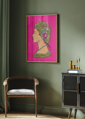 Royal Headphones | Poster - Room Interior 2