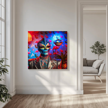 Vibrant Tropical Drag | Canvas - Room Interior 1