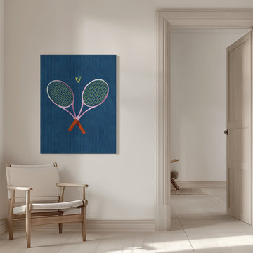 Tennis Love Match | Canvas - Room Interior 1