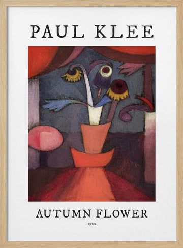 Autumn Flower 1922 | Poster - Wood Frame Interior