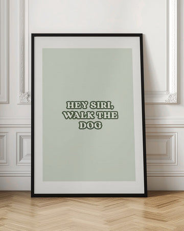 Funny Voice Assistant Dog Request | Poster - Room Interior 1