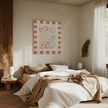 Rustic French Seashells | Canvas - Room Interior 2