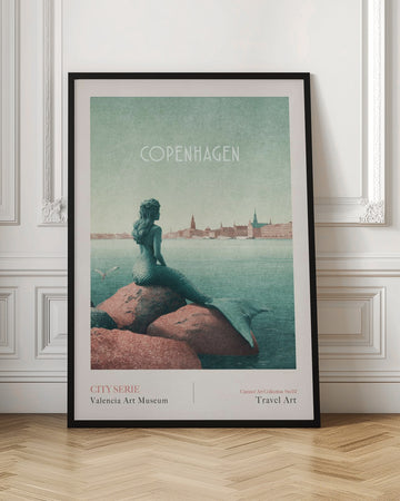 Copenhagen - Little Mermaid | Poster - Room Interior 1