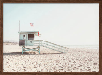 Santa Monica | Poster - Walnut Frame Interior