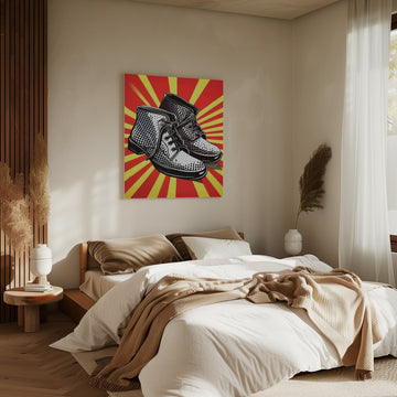 Pop Art Boots | Canvas - Room Interior 2