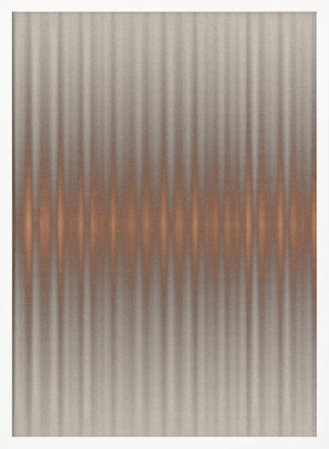 Shimmering Copper Lines | Poster - White Frame Interior