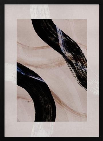 Lines and Shapes 5 | Poster - Black Metal Frame Interior