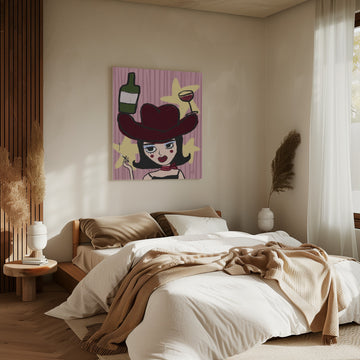 Sassy Cowgirl Pop Art | Canvas - Room Interior 2