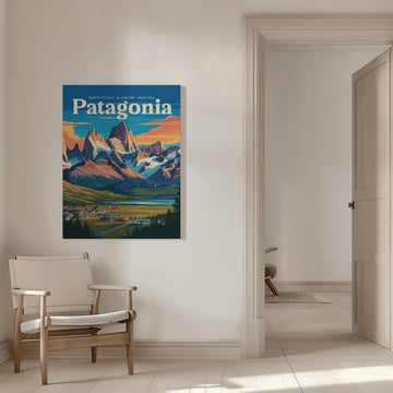 El Chaltén Valley Glow | Canvas - Room Interior 1