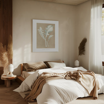 Centaurea Candidissima Leaf Illustration | Canvas - Room Interior 2