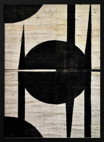 Geometric Harmony | Poster - Black Metal Frame Interior