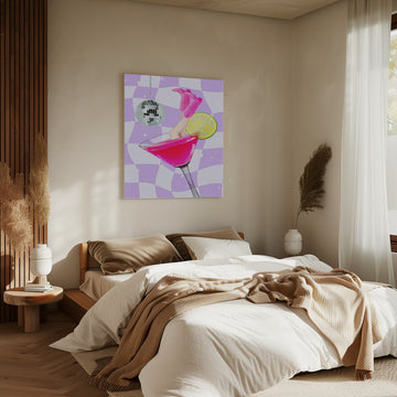 Disco Drink Delight | Canvas - Room Interior 2