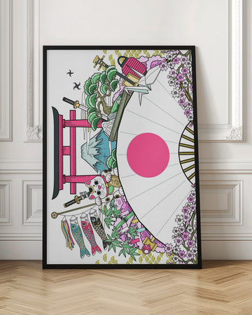 Japanese Culture Collage | Poster - Room Interior 1