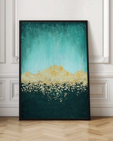 Golden Sea Glimmer | Poster - Room Interior 1
