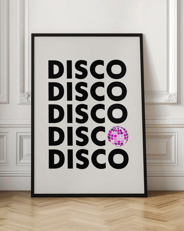 Pink Disco Party | Poster - Room Interior 1
